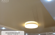 Двухуровневый натяжной потолок 17 кв. м