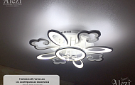 Натяжной потолок из материала "экзотика" от "Алези"